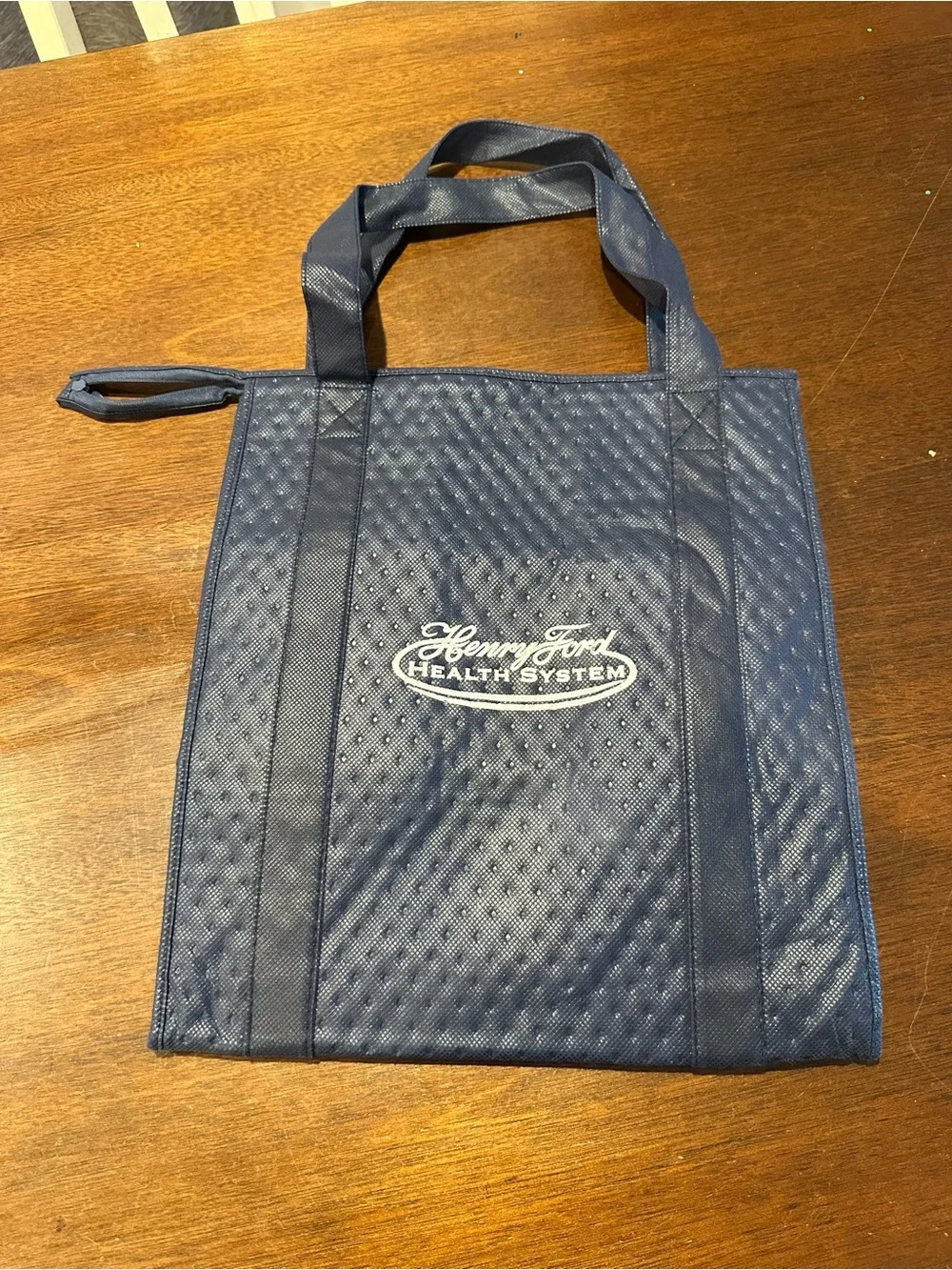 Navy Reusable insulated Tote Bag